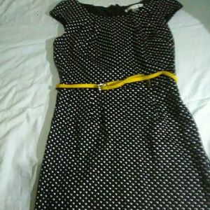 AA studio AA  polka dot black and white dress